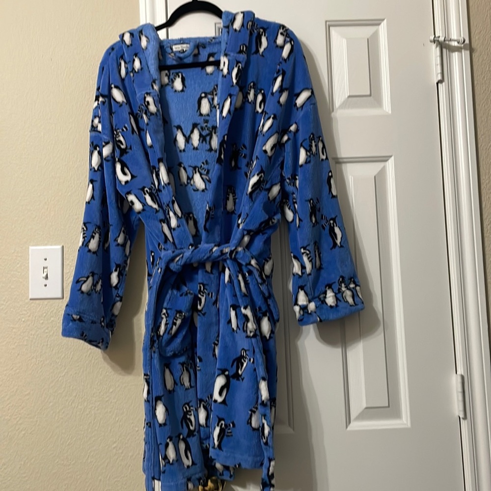 Vera Bradley Blue Penguins Robe